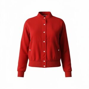 Vintage Koret Womens Jacket Size Small Red Full Zip Lightweight Windbreaker